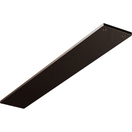 Ekena Millwork 3"W x 20"D Logan Hidden Support Steel Bracket w/ 16" Support Depth, Hammered Dark Bronze BKTM03X20LOHDB